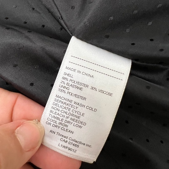 Laundry by Shelli Segal Professional Blazer Black and White Plaid Stretch Sz 10 - Picture 10 of 14